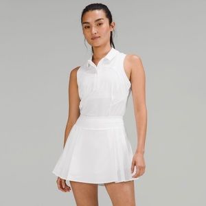 BNWT lululemon Side-Pleat HR Tennis Skirt in WHITE - Size 0